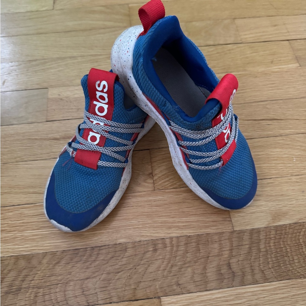 Adidas Blue and Red Sneakers Lightweight Mesh Design